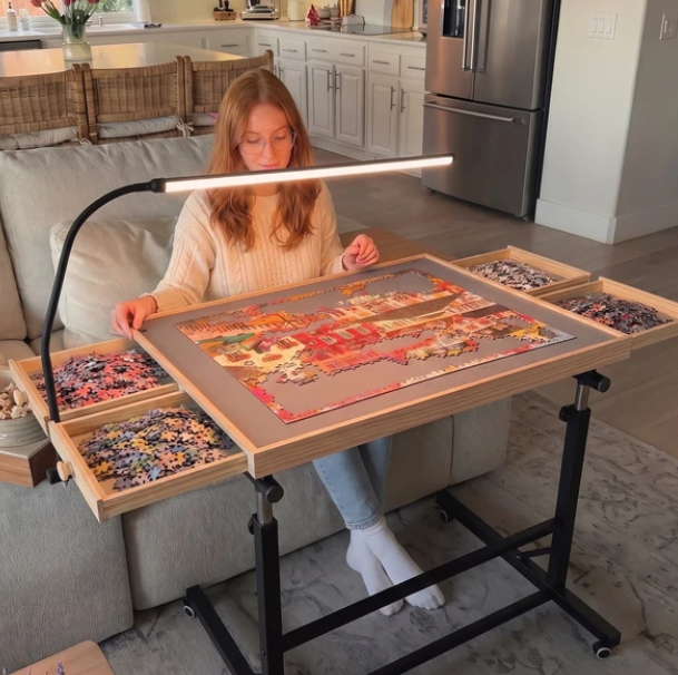 TableTop Rest Rolling Puzzle Table