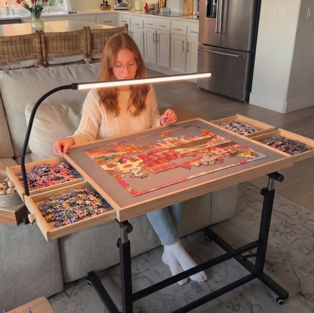 TableTop Rest Rolling Puzzle Table